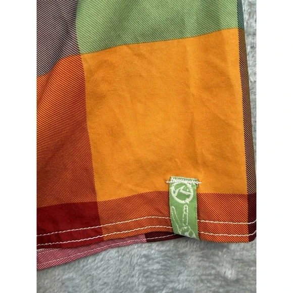 Rusty Board Shorts Men's Size 34 Stretch Plaid Swim Surfer Skater Preppy - Picture 5 of 7